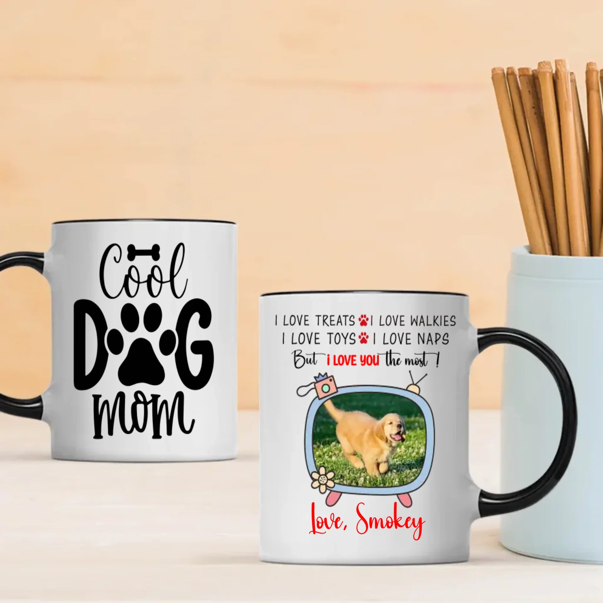 I Love You the Most Dog Mug – Heartfelt Gift from a Loyal Pup to Their Beloved Human – 89Prints