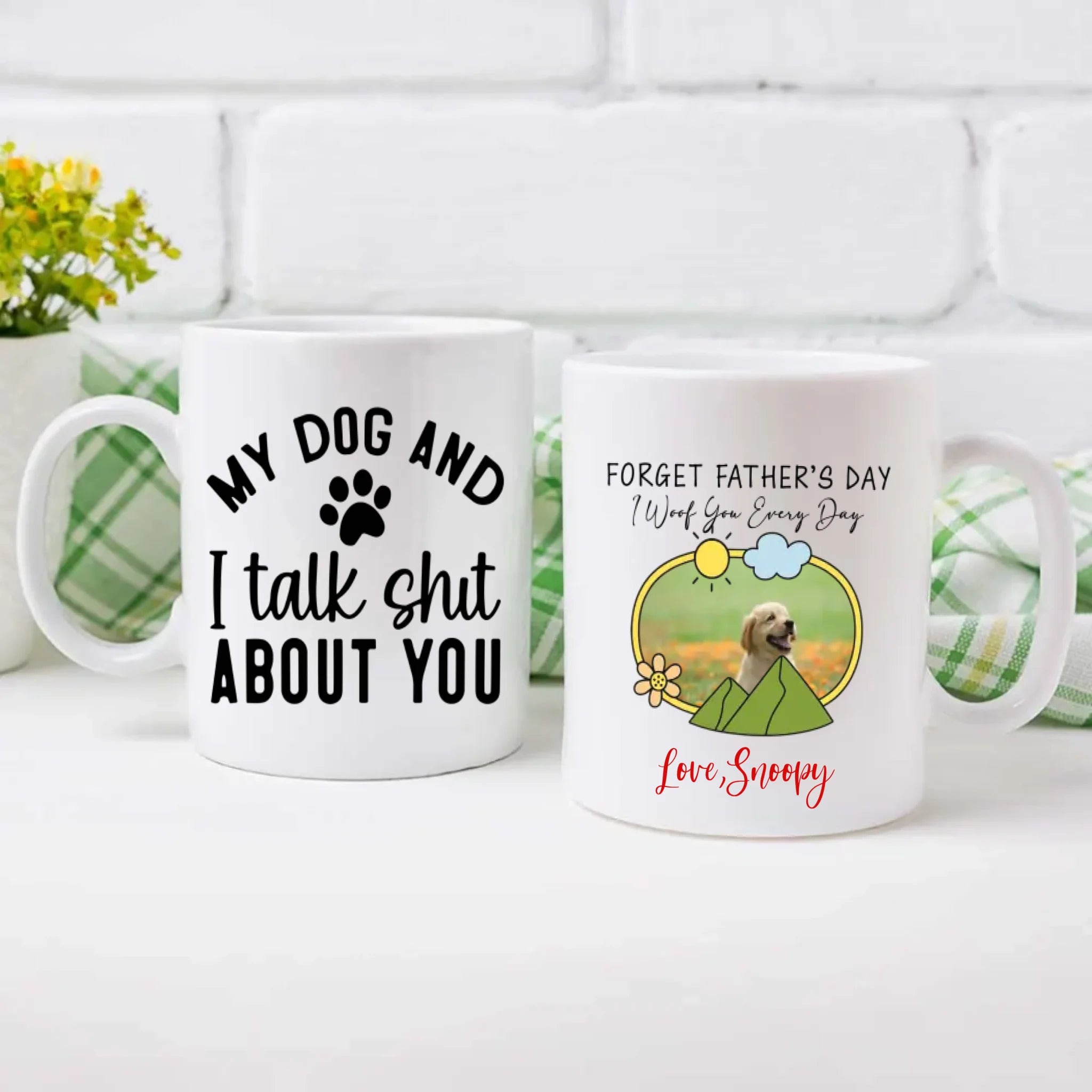 I Woof You Everyday Personalized Dog Mug – Add Your Pup’s Photo & Name for a Truly Adorable Gift – 89Prints