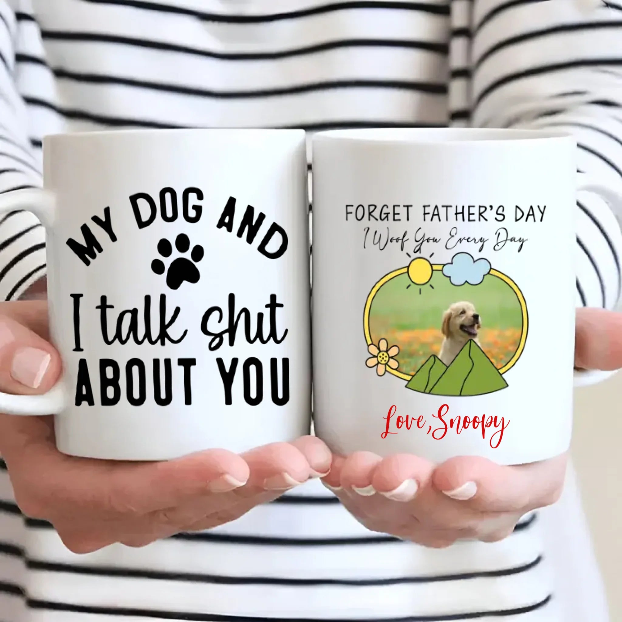 I Woof You Everyday Personalized Dog Mug – Add Your Pup’s Photo & Name for a Truly Adorable Gift – 89Prints