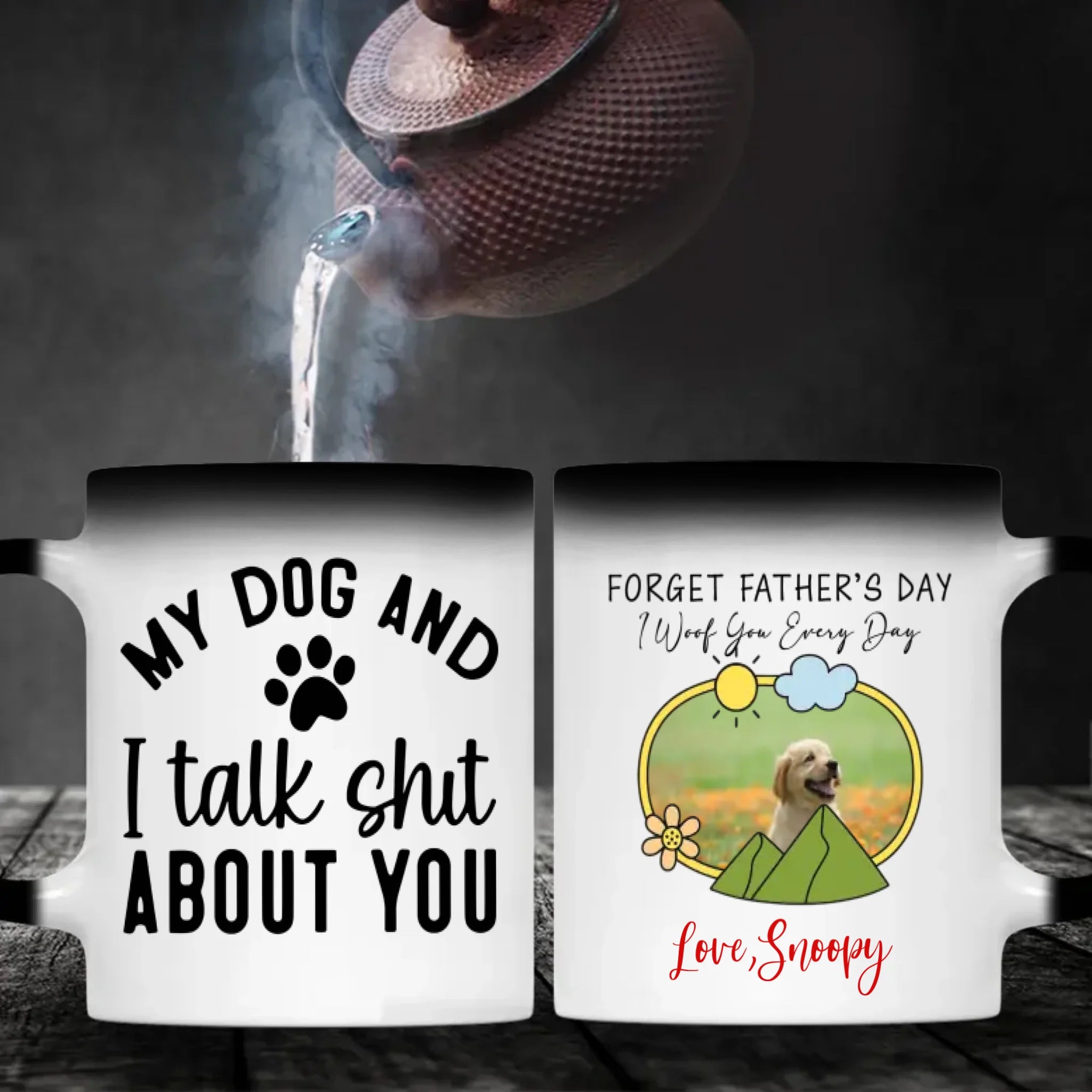 I Woof You Everyday Personalized Dog Mug – Add Your Pup’s Photo & Name for a Truly Adorable Gift – 89Prints