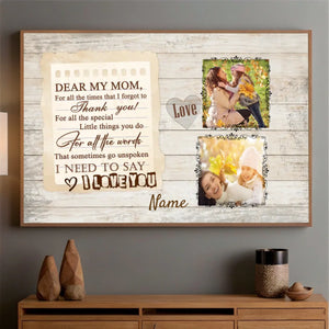 Custom Mom Poster Photo – Masterpiece of My Life - 89Prints