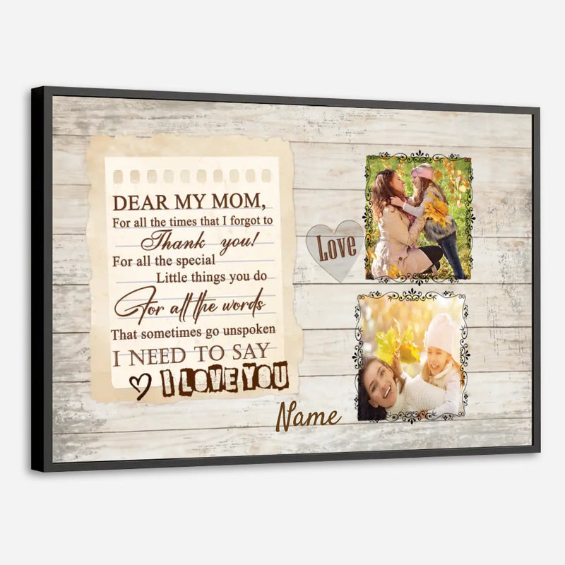 Custom Mom Poster Photo – Masterpiece of My Life - 89Prints