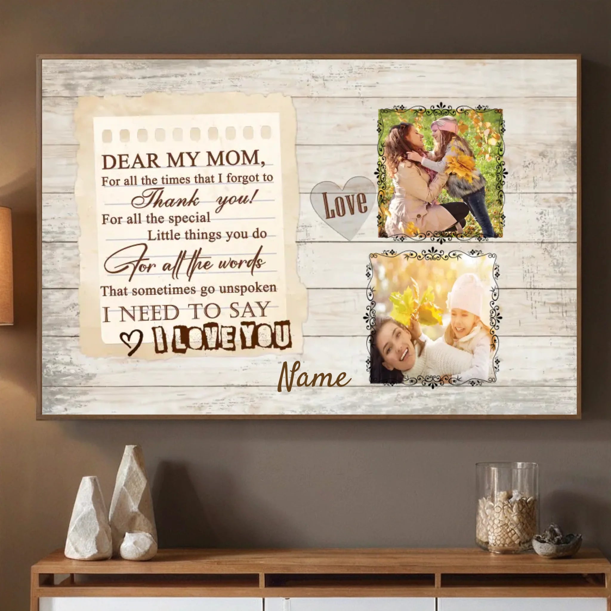 Custom Mom Poster Photo – Masterpiece of My Life - 89Prints