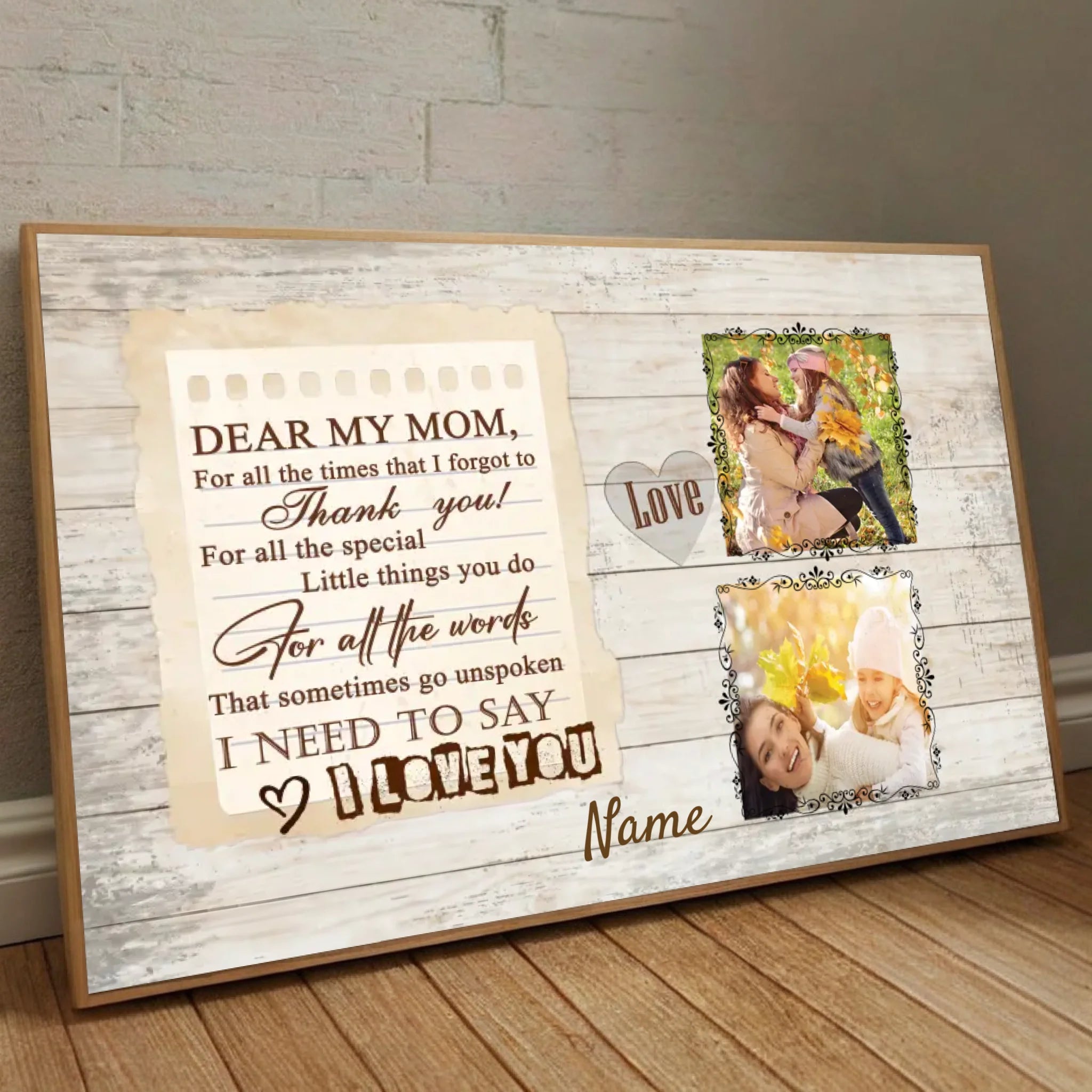 Custom Mom Poster Photo – Masterpiece of My Life - 89Prints