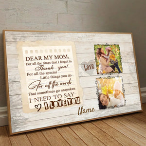 Custom Mom Poster Photo – Masterpiece of My Life - 89Prints