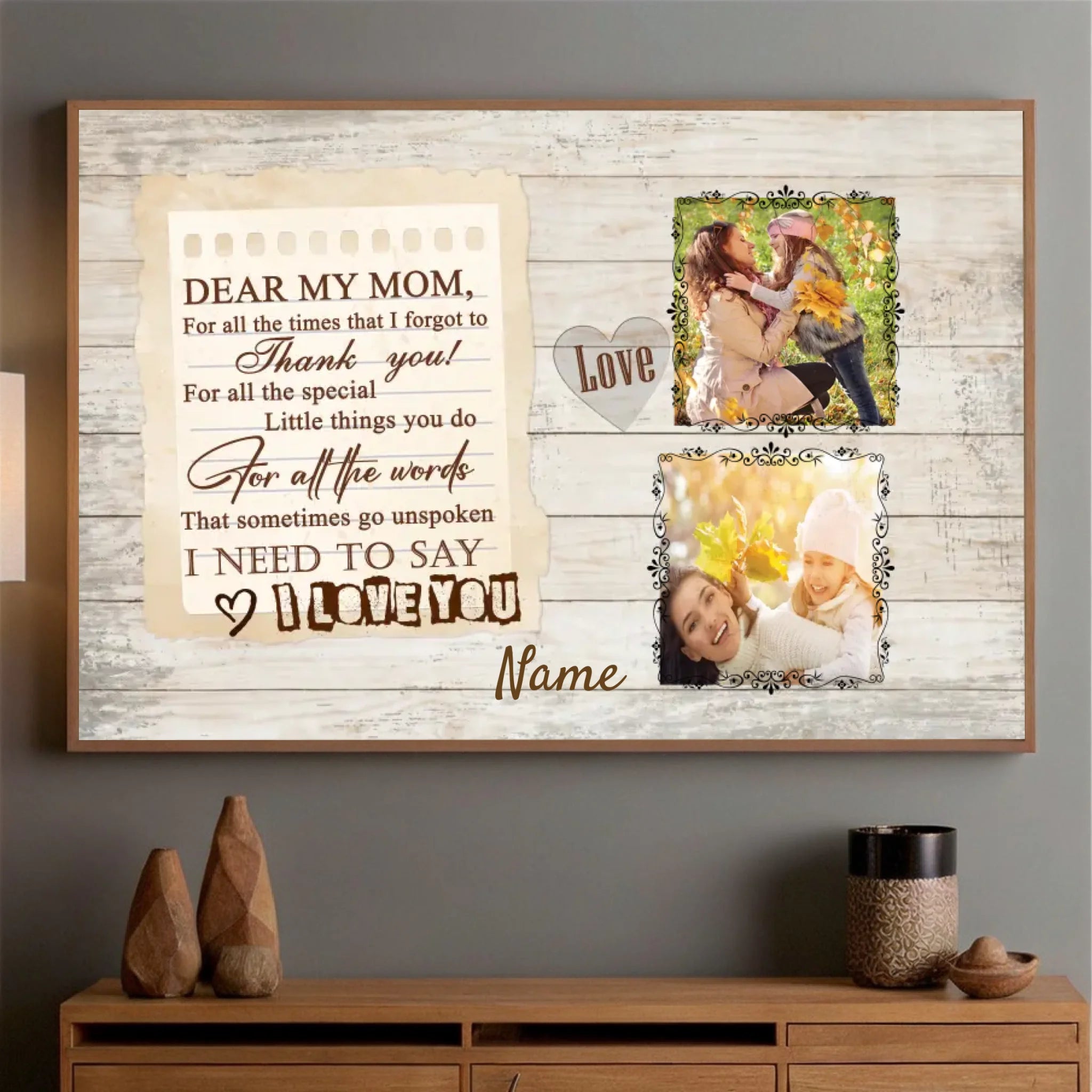 Custom Mom Poster Photo – Masterpiece of My Life - 89Prints