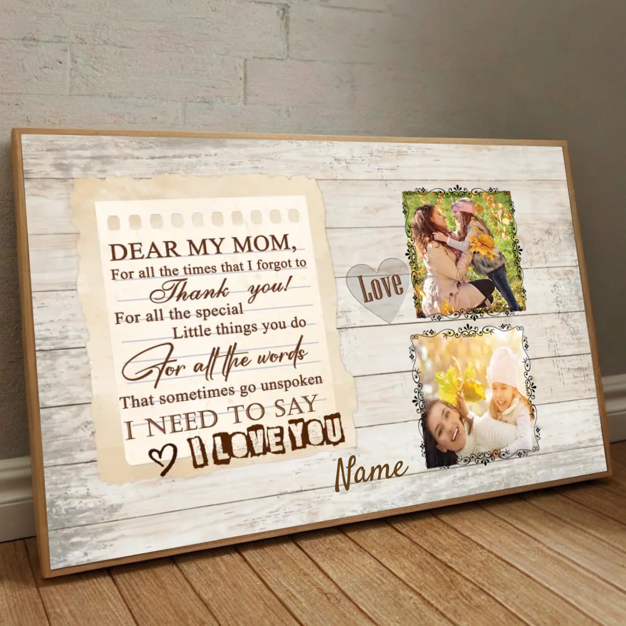 Custom Mom Poster Photo – Masterpiece of My Life - 89Prints