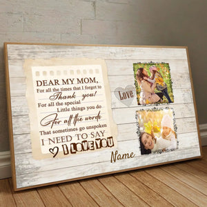 Custom Mom Poster Photo – Masterpiece of My Life - 89Prints