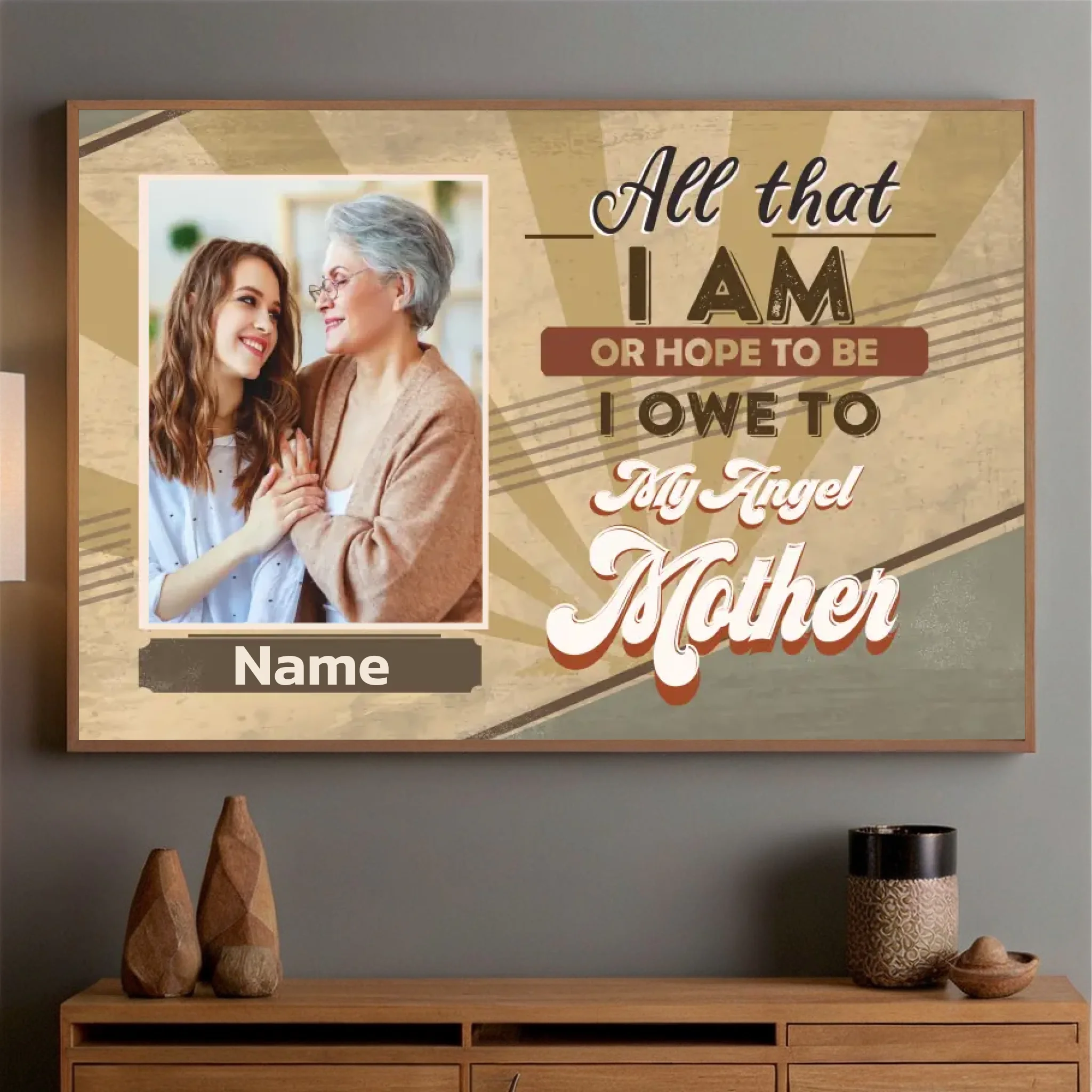 Your Angel Mother: Personalized Mom Poster, Your Masterpiece - 89Prints