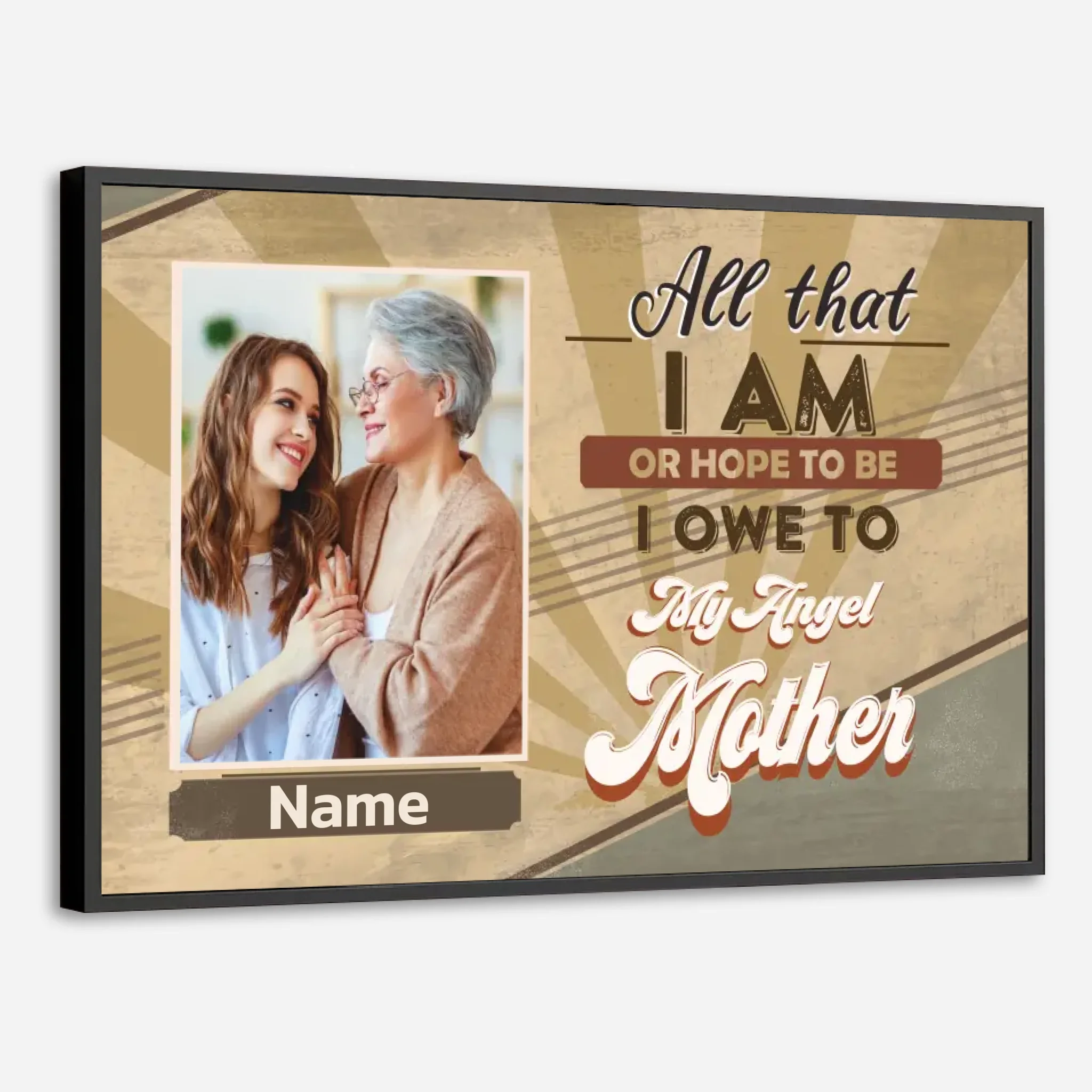 Your Angel Mother: Personalized Mom Poster, Your Masterpiece - 89Prints