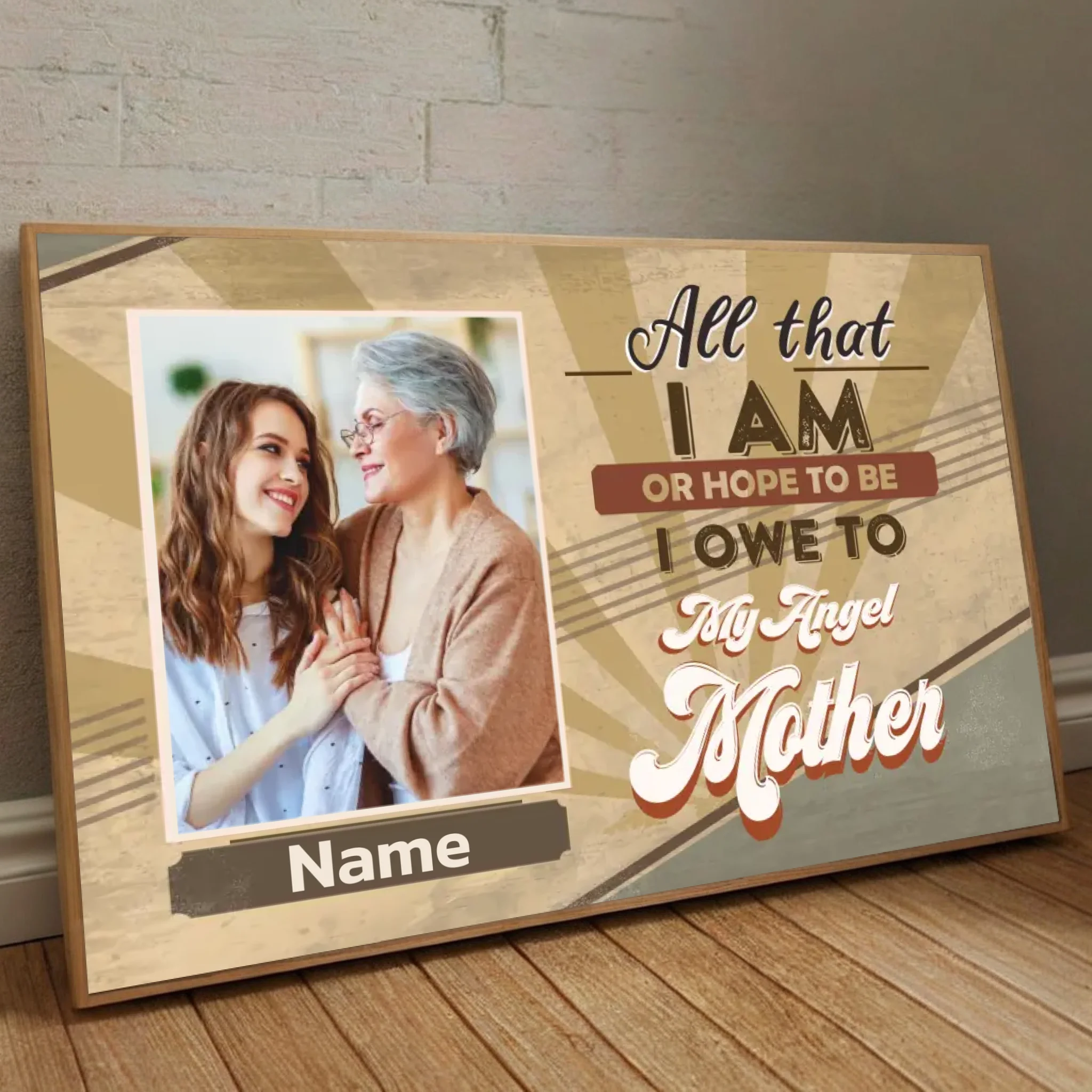Your Angel Mother: Personalized Mom Poster, Your Masterpiece - 89Prints