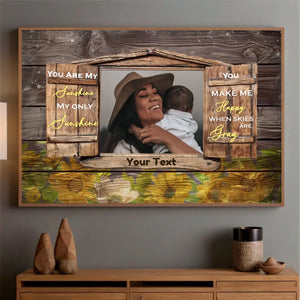Personalized Mom Poster: Mom Makes Me Happy When The Sky Is Gray - 89Prints