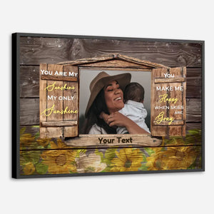 Personalized Mom Poster: Mom Makes Me Happy When The Sky Is Gray - 89Prints
