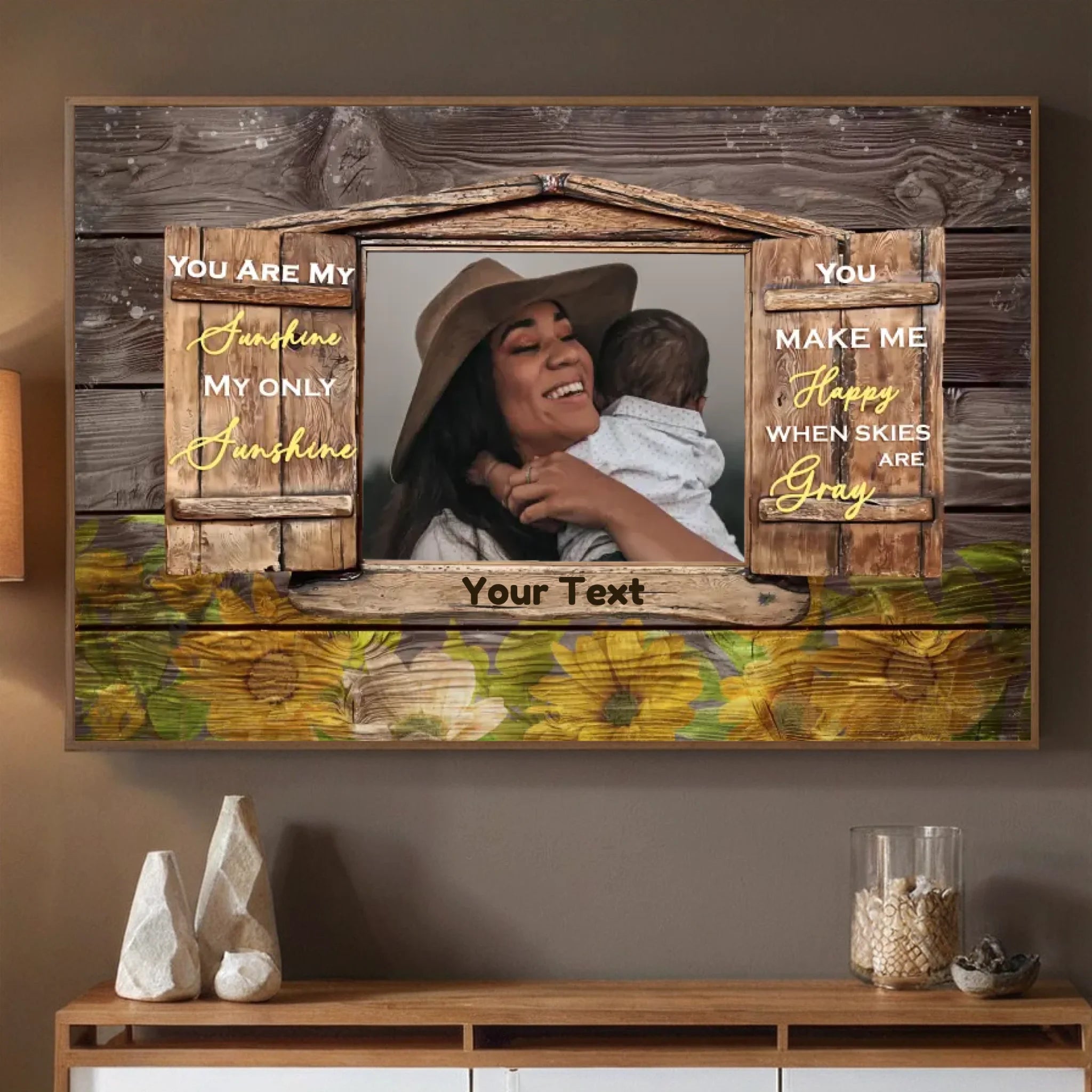 Personalized Mom Poster: Mom Makes Me Happy When The Sky Is Gray - 89Prints