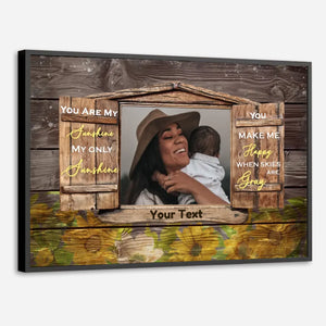 Personalized Mom Poster: Mom Makes Me Happy When The Sky Is Gray - 89Prints