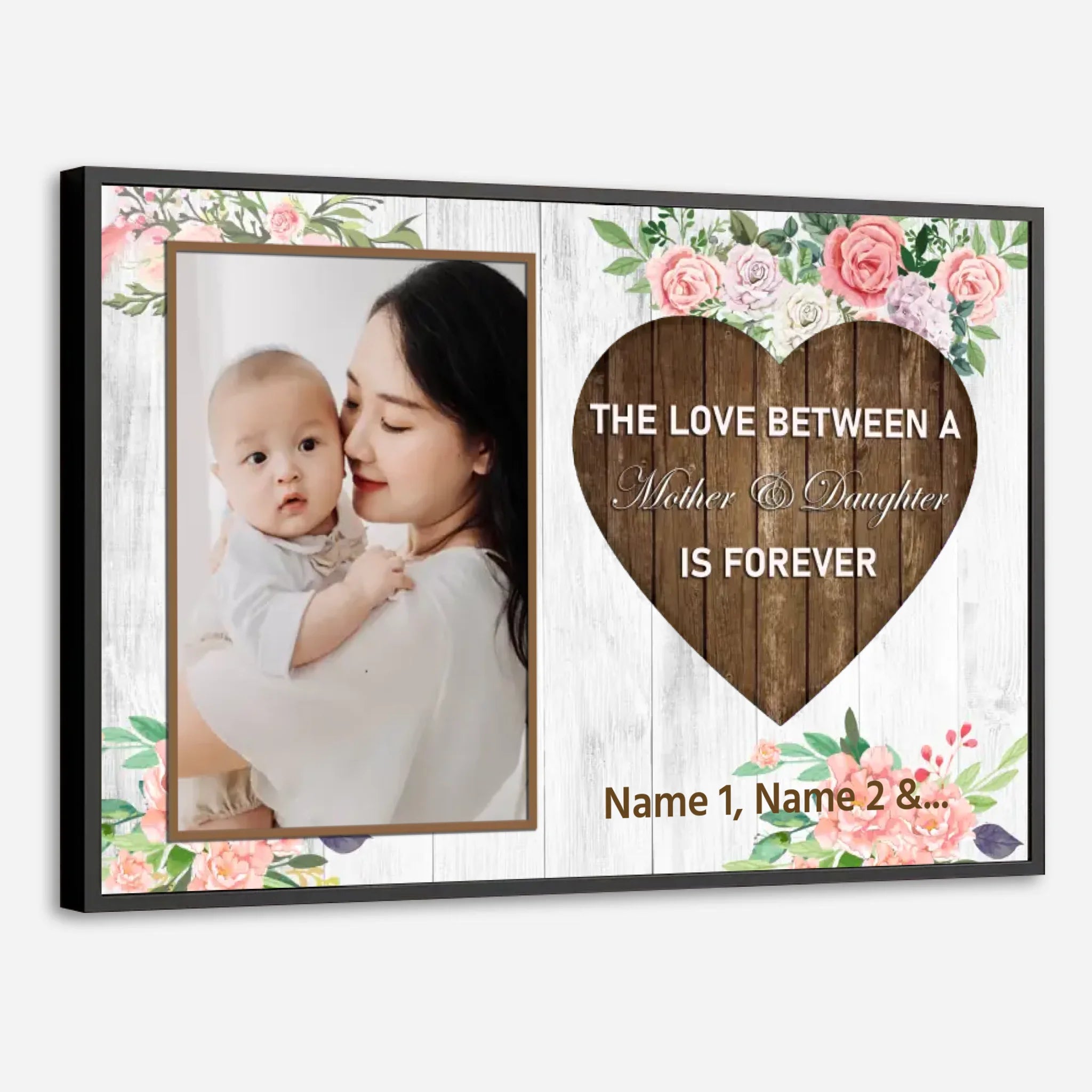 Mother and Daughter Love – Personalized Mom Poster to Celebrate Unbreakable Bond - 89Prints