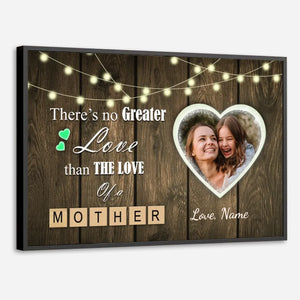 There Is No Love Greater Than a Mother’s Love – Personalized Mom Poster with Photo - 89Prints