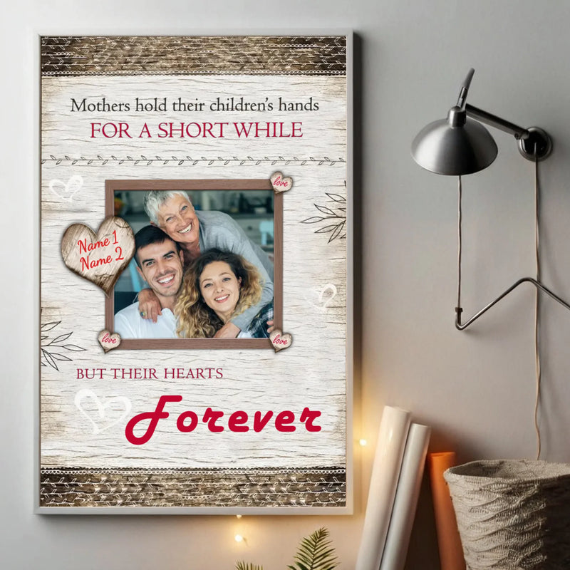 Mother’s Heart Forever Has You – Custom Mom Poster with Her Image - 89Prints
