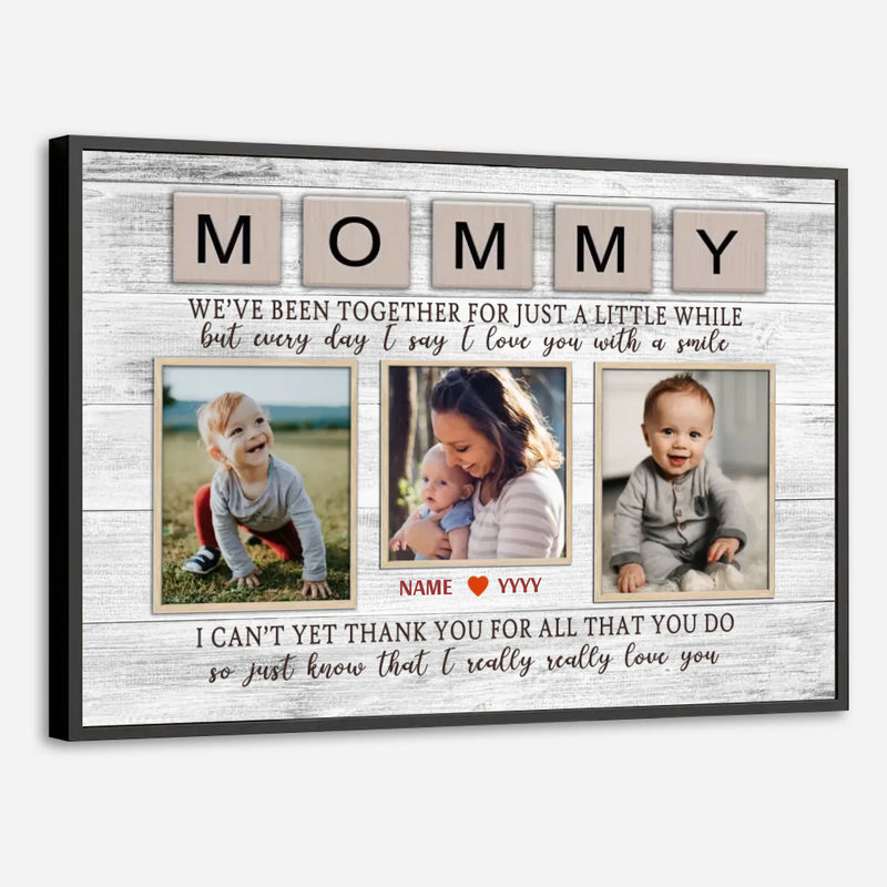 Child’s Smile – Mother’s Joy: Custom Mom Poster Preserving Beautiful Moments - 89Prints