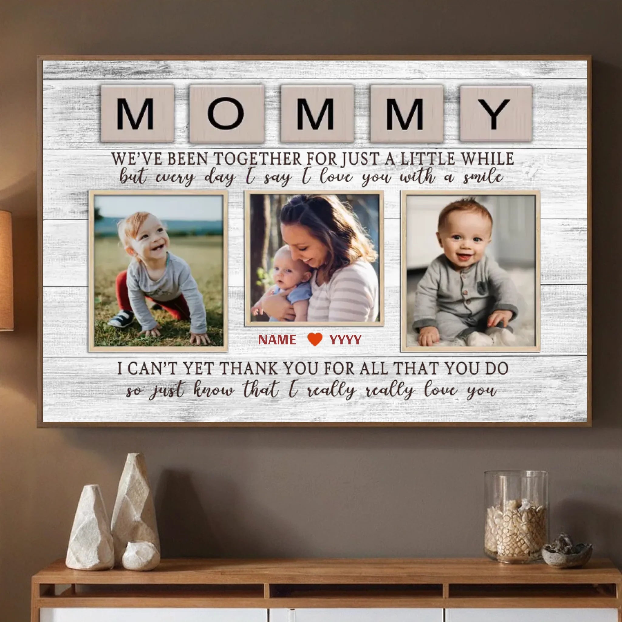 Child’s Smile – Mother’s Joy: Custom Mom Poster Preserving Beautiful Moments - 89Prints