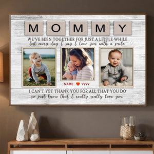 Child’s Smile – Mother’s Joy: Custom Mom Poster Preserving Beautiful Moments - 89Prints