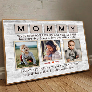 Child’s Smile – Mother’s Joy: Custom Mom Poster Preserving Beautiful Moments - 89Prints