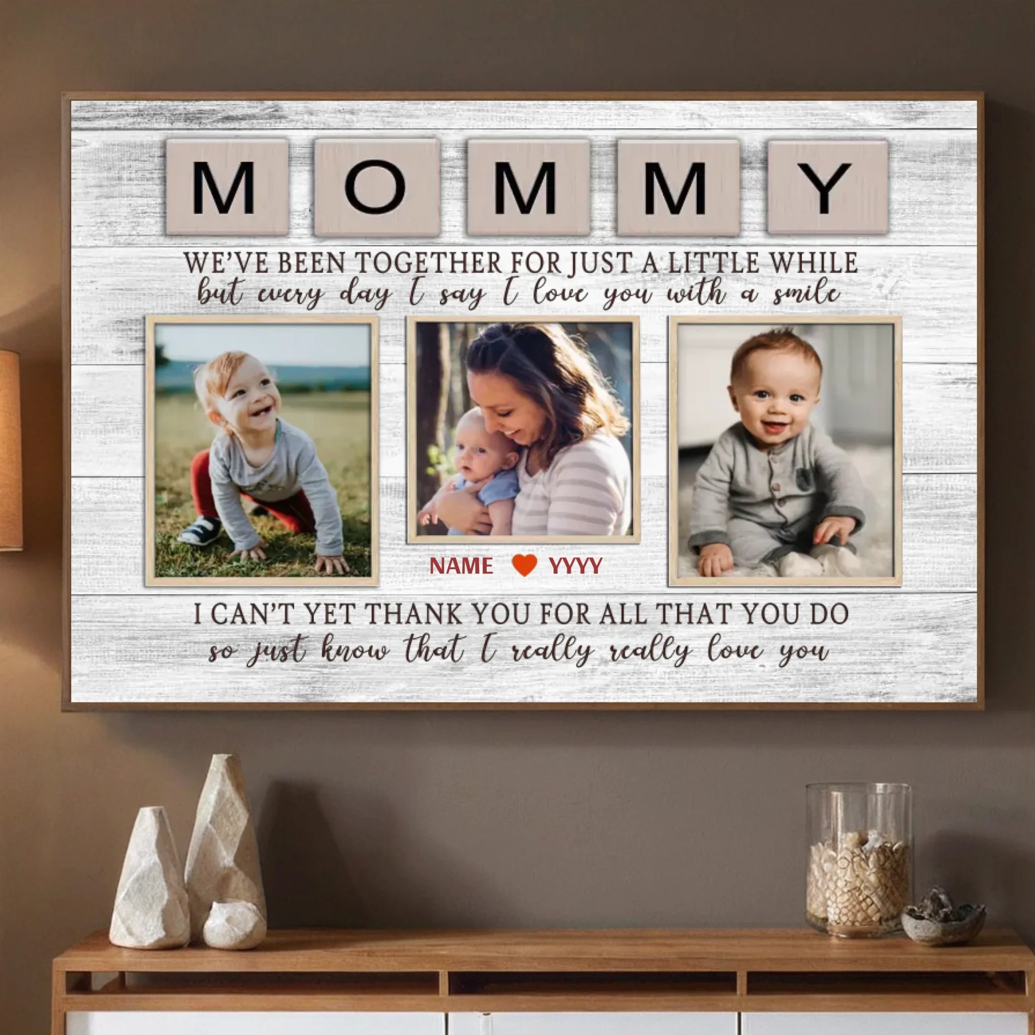 Child’s Smile – Mother’s Joy: Custom Mom Poster Preserving Beautiful Moments - 89Prints