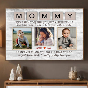Child’s Smile – Mother’s Joy: Custom Mom Poster Preserving Beautiful Moments - 89Prints