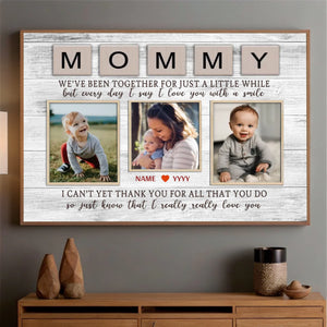 Child’s Smile – Mother’s Joy: Custom Mom Poster Preserving Beautiful Moments - 89Prints