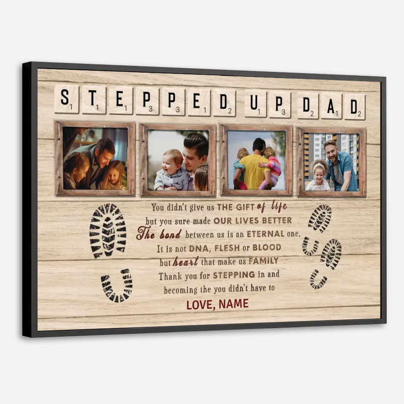 Sending Gratitude to a Father by Heart – Personalized Poster for a Special Dad - 89Prints