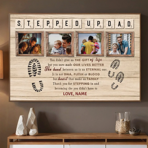 Sending Gratitude to a Father by Heart – Personalized Poster for a Special Dad - 89Prints