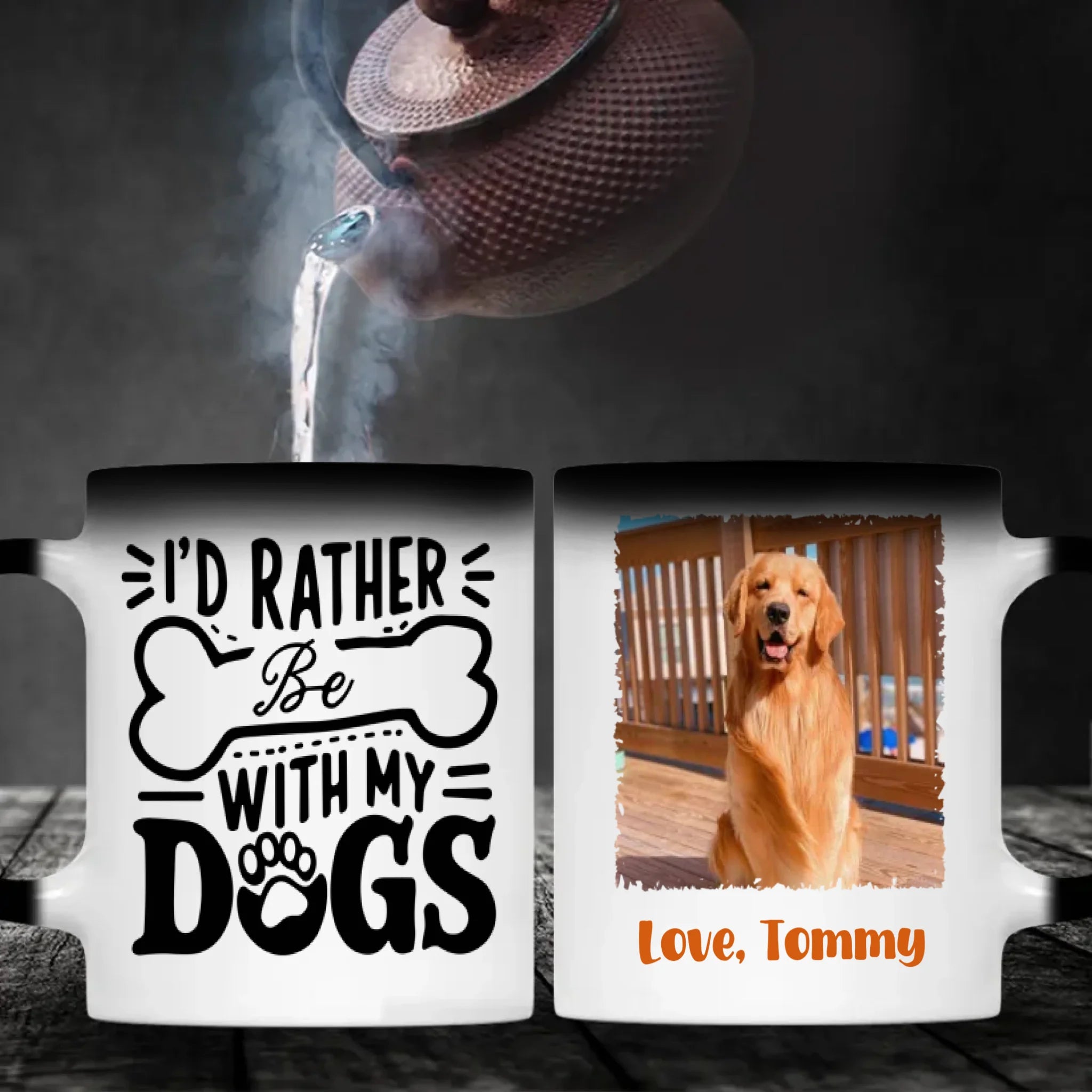 I’d Rather Be With My Dogs Mug – Personalized Gift for True Dog Lovers – 89Prints