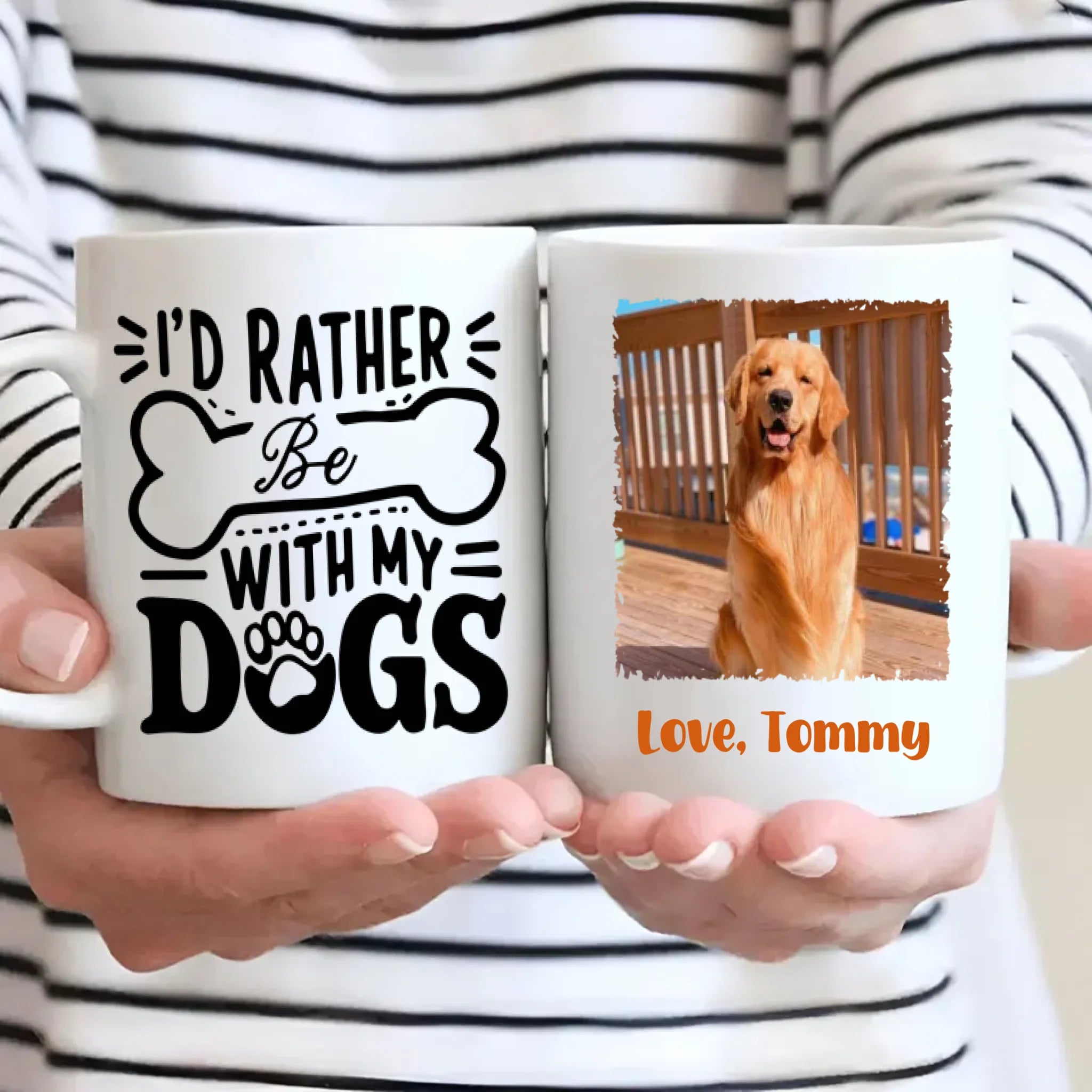 I’d Rather Be With My Dogs Mug – Personalized Gift for True Dog Lovers – 89Prints