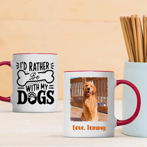 I’d Rather Be With My Dogs Mug – Personalized Gift for True Dog Lovers – 89Prints