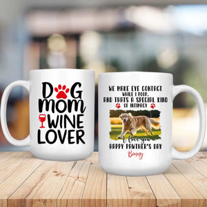 Dog Mom Wine Lover Mug – Funny Personalized Gift for Women Who Love Dogs & Wine – 89Prints
