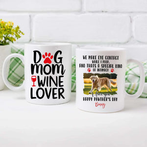 Dog Mom Wine Lover Mug – Funny Personalized Gift for Women Who Love Dogs & Wine – 89Prints