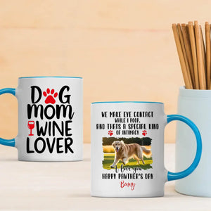 Dog Mom Wine Lover Mug – Funny Personalized Gift for Women Who Love Dogs & Wine – 89Prints