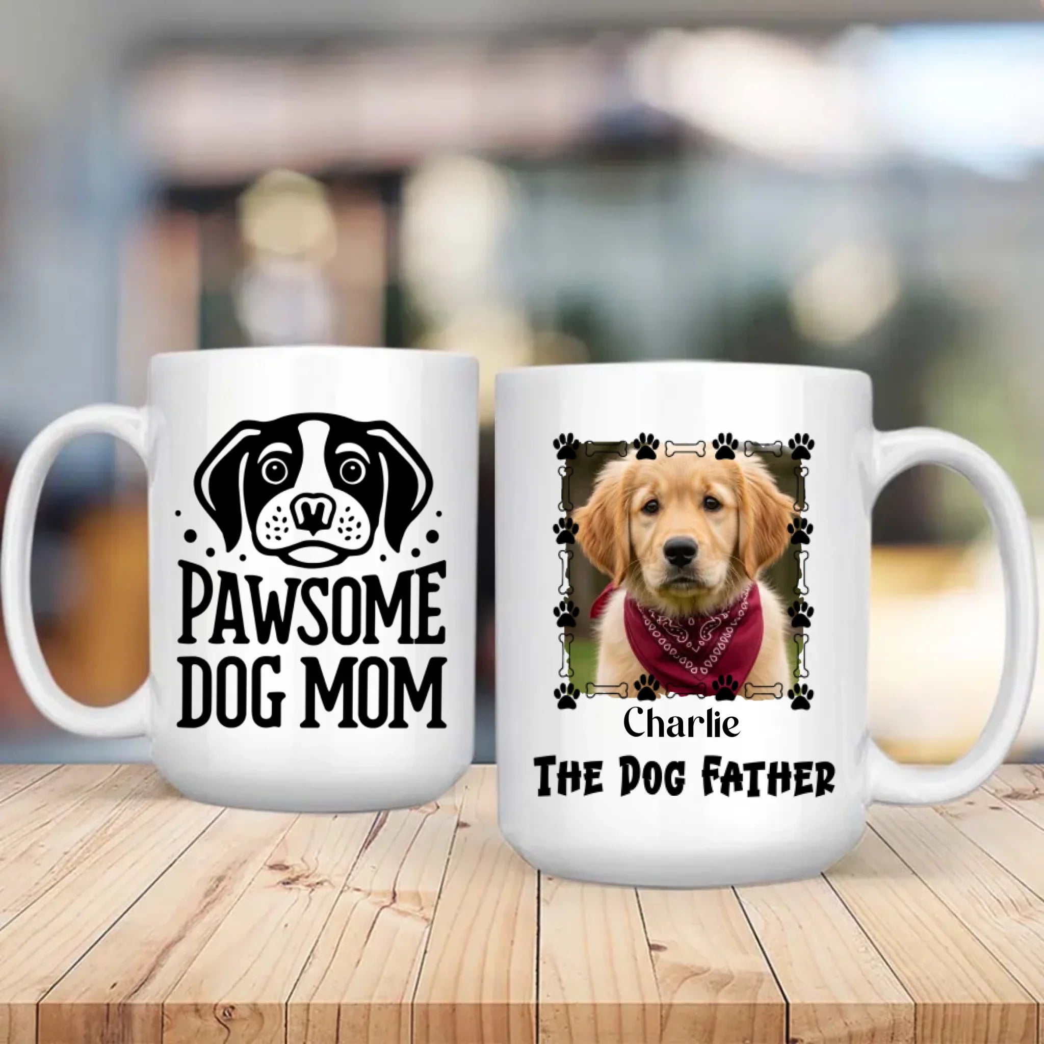 Pawsome Dog Mom Mug – Adorable Personalized Gift for Proud Dog Lovers – 89Prints