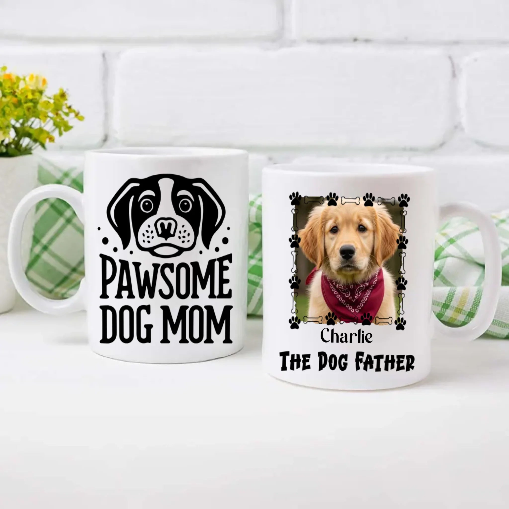 Pawsome Dog Mom Mug – Adorable Personalized Gift for Proud Dog Lovers – 89Prints