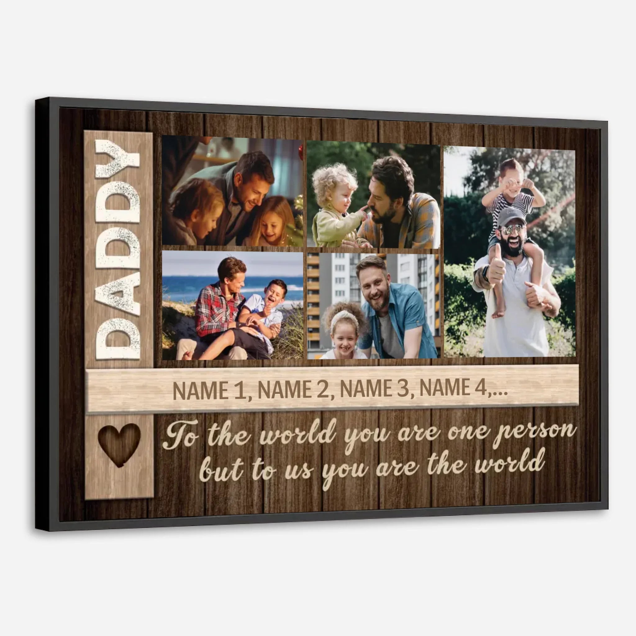 Personalized Dad Poster – Celebrating Father's Protective Moments - 89Prints