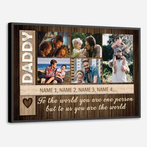 Personalized Dad Poster – Celebrating Father's Protective Moments - 89Prints