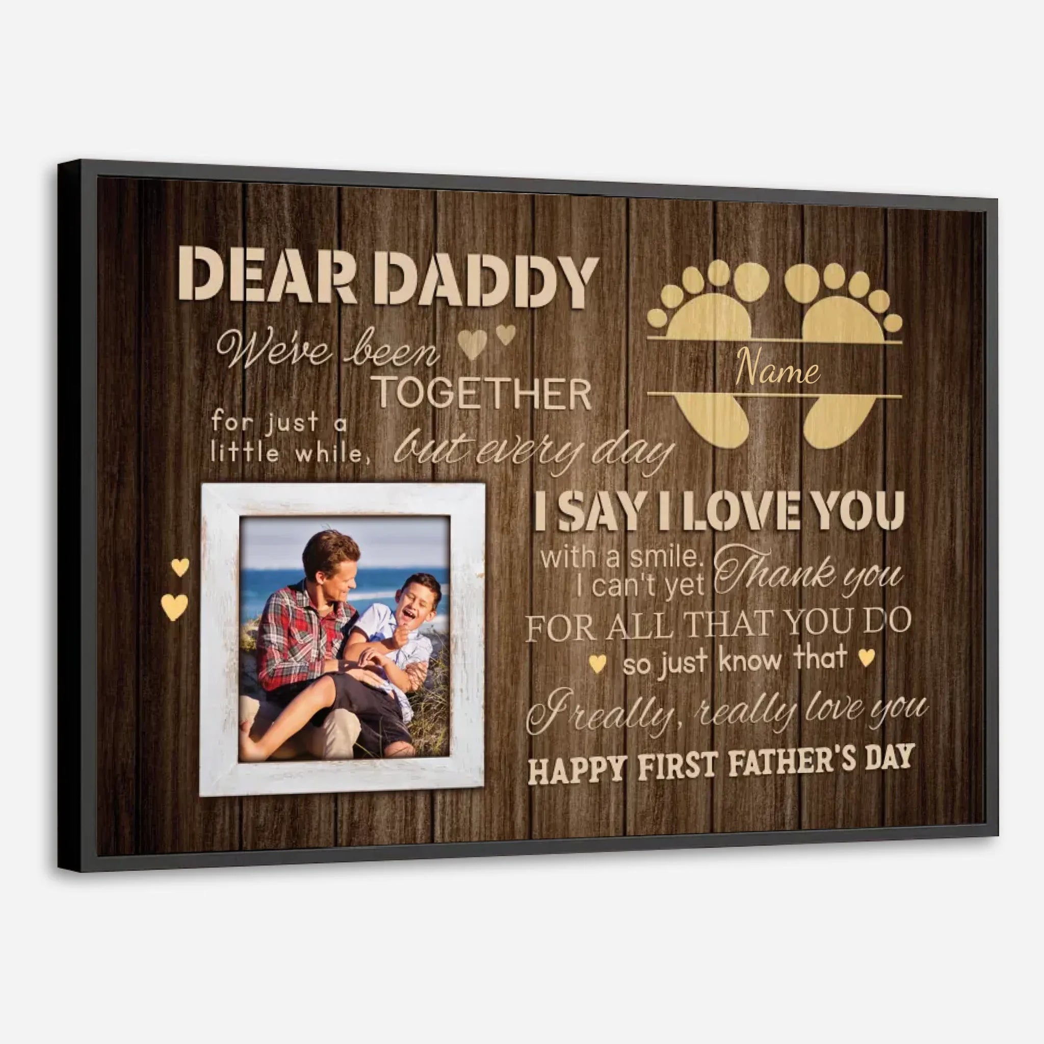 DadPoster-0020Personalized Dad Poster – Thank You Dad Is Never Enough - 89Prints