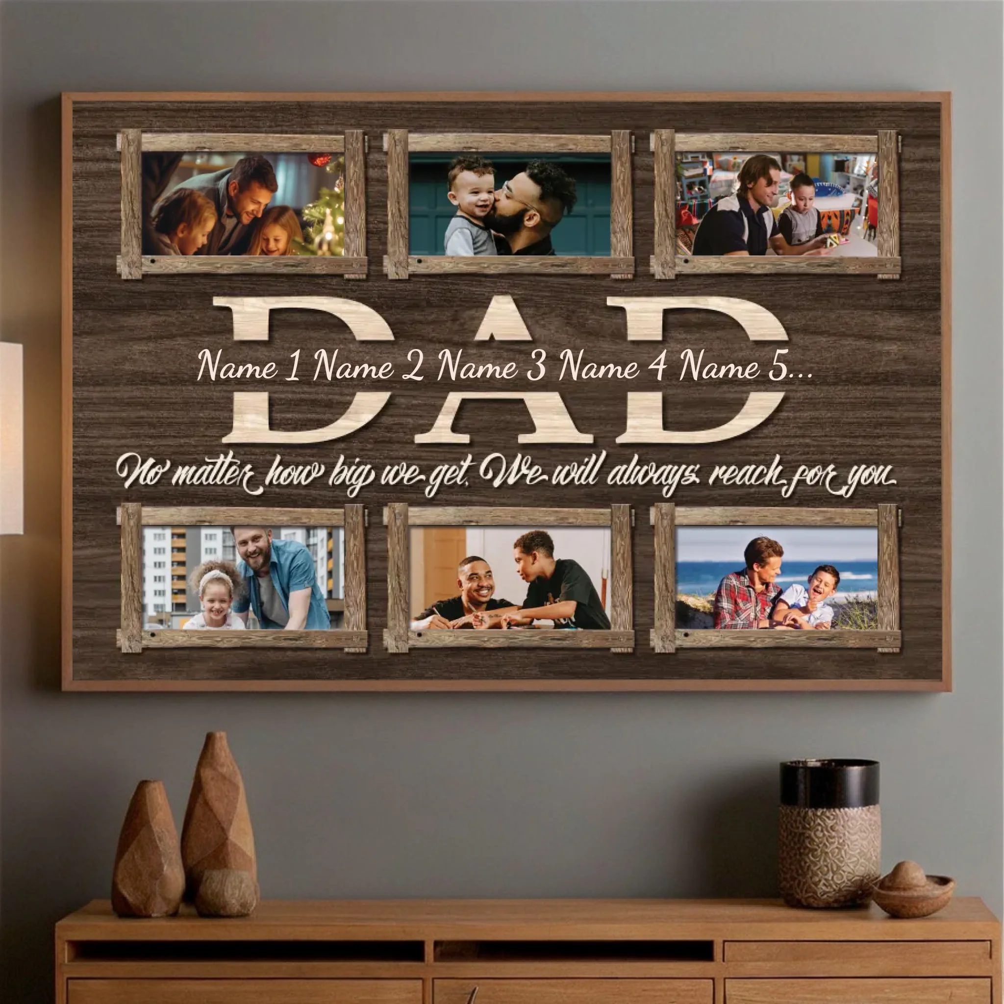 Forever Thinking of Dad – Personalized Poster Expressing Love and Gratitude - 89Prints