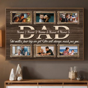 Forever Thinking of Dad – Personalized Poster Expressing Love and Gratitude - 89Prints