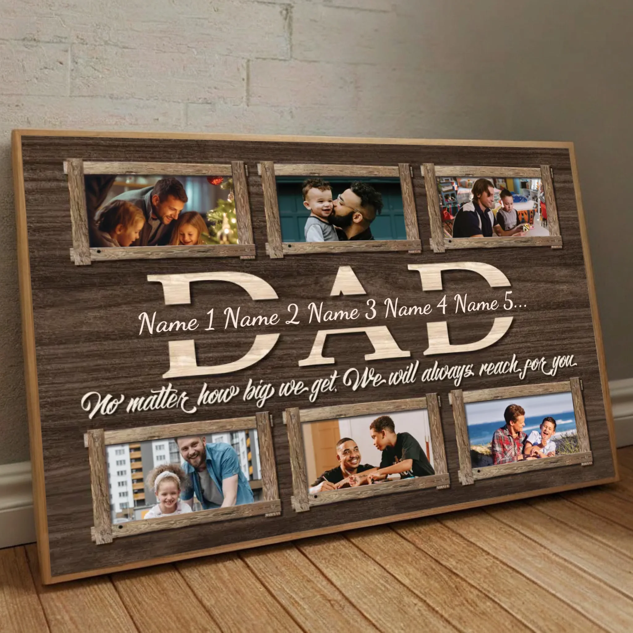 Forever Thinking of Dad – Personalized Poster Expressing Love and Gratitude - 89Prints