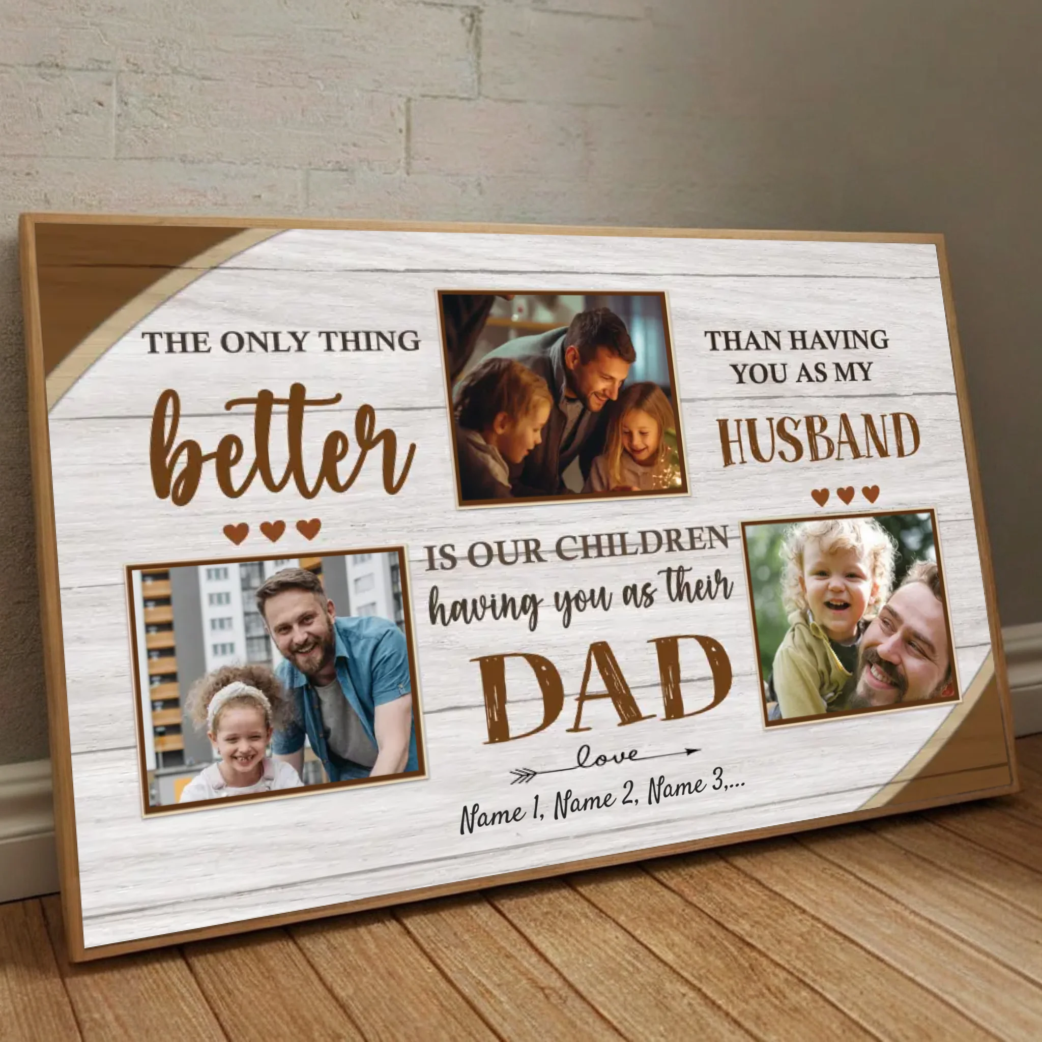 Dad Is More Wonderful Than Anything I Have – Personalized Poster with Photo - 89Prints