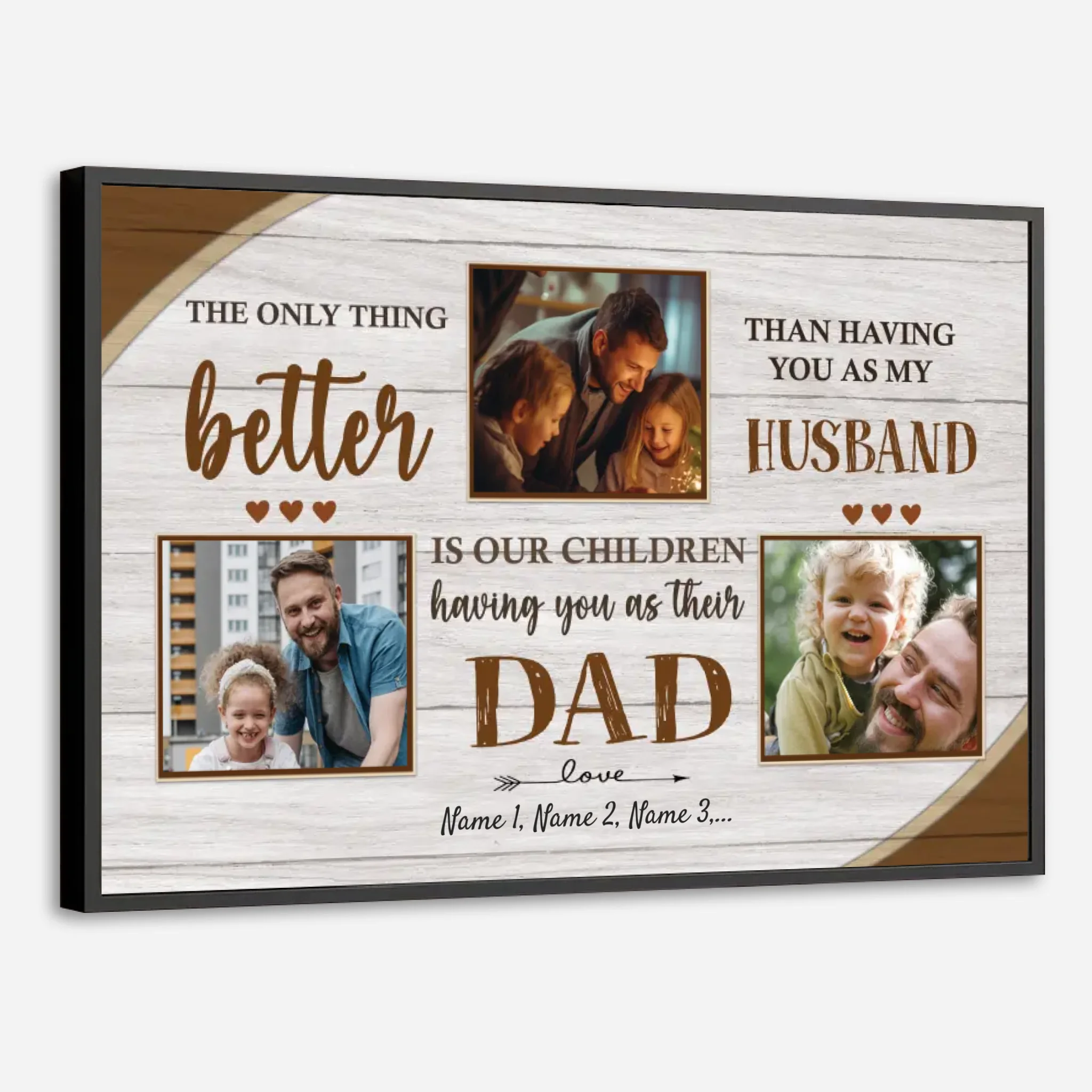 Dad Is More Wonderful Than Anything I Have – Personalized Poster with Photo - 89Prints