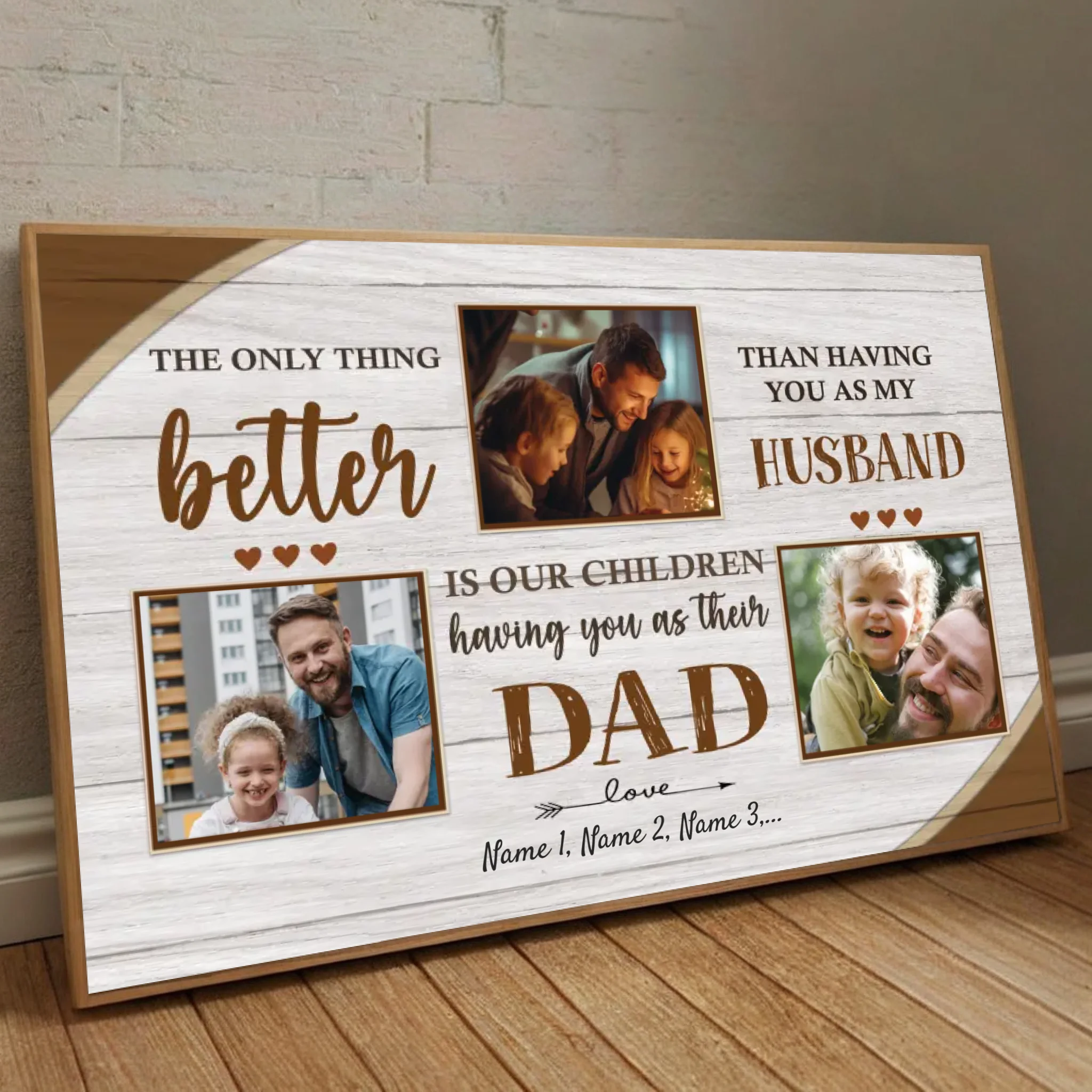 Dad Is More Wonderful Than Anything I Have – Personalized Poster with Photo - 89Prints