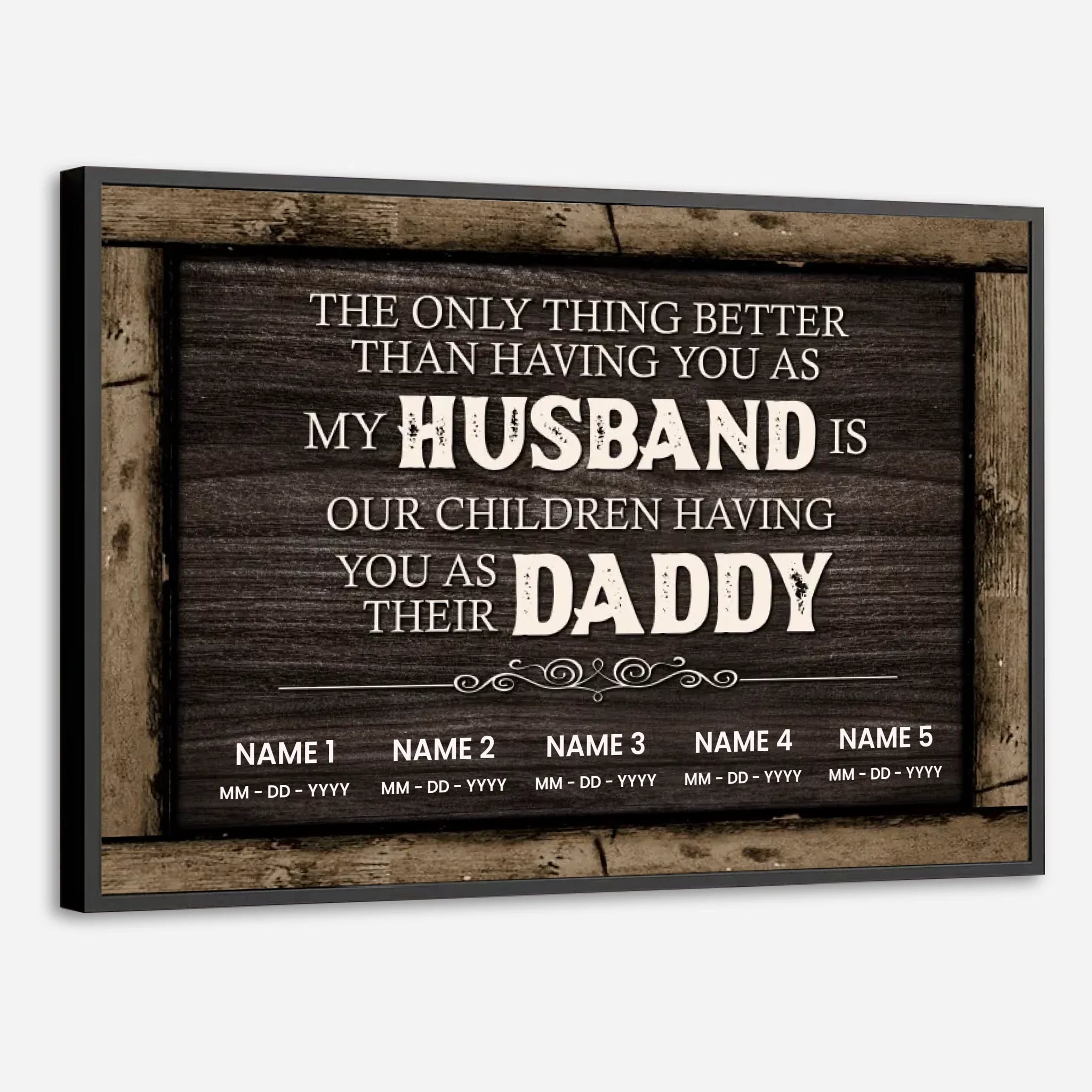 Heartfelt Tribute Poster for Husband and Daddy – Personalized & Meaningful - 89Prints