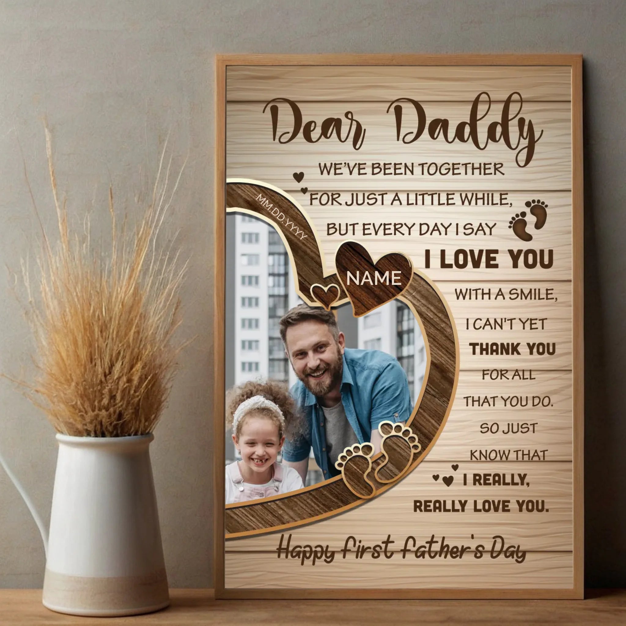 First Father’s Day Gift – A Personalized Wall Print to Celebrate His Big Day - 89Prints